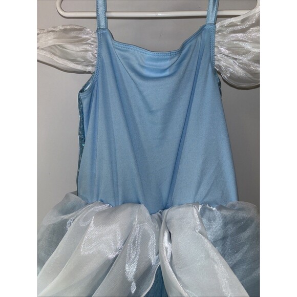 Disney Store Cinderella Costume Dress Up Halloween Princess Blue Gown Girl 7/8 - Picture 9 of 14